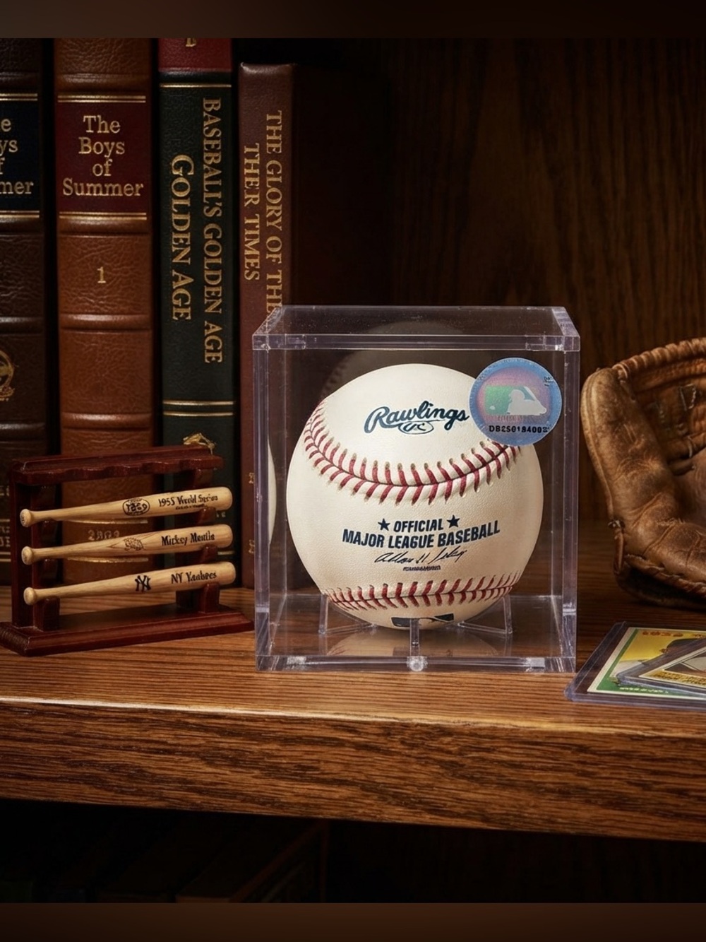 Major League Baseball with the signature stamp of Commissioner Allan H. (Bud)